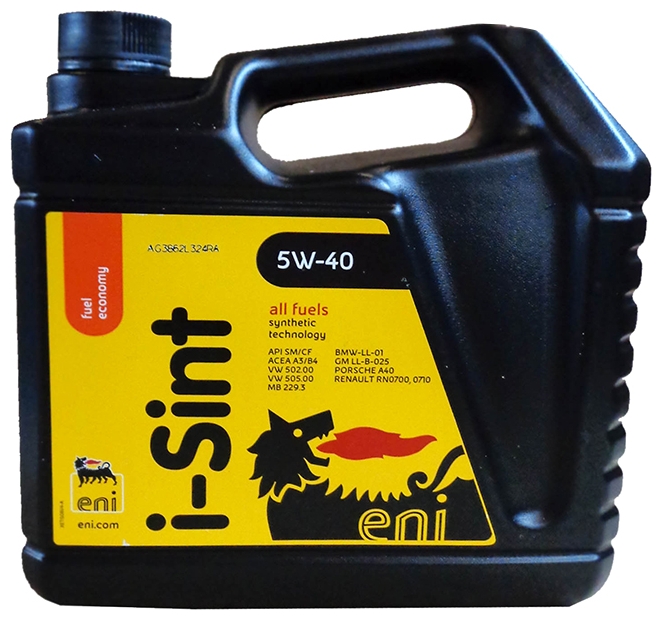 Масло моторное синтетическое - ENI i-Sint 5W-40 4л